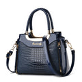 Stylish senior crocodile print women's handbag, temperament all large capacity single shoulder crossbody bag