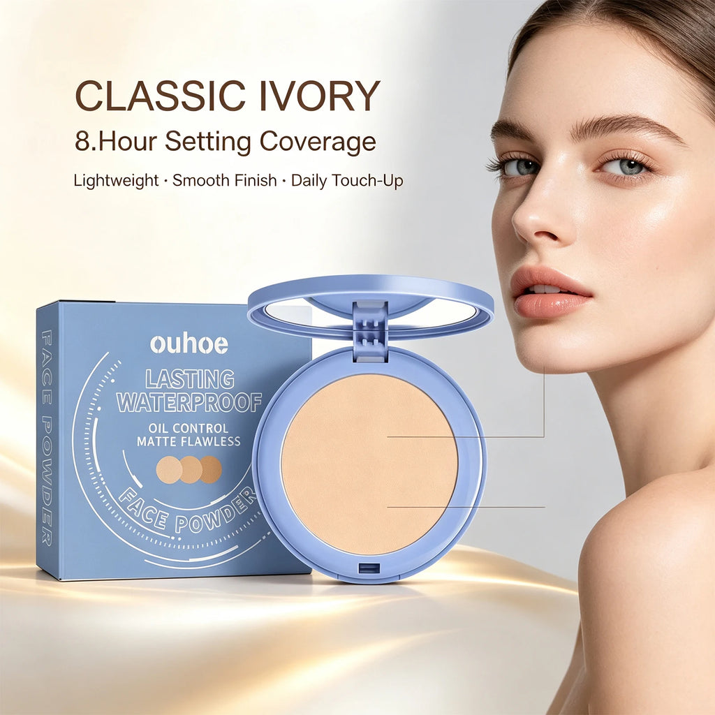 Waterproof Sweatproof Setting Powder Brightens Conceals Natural OilControl Invisible Pores Lasting Matte FullCoverage