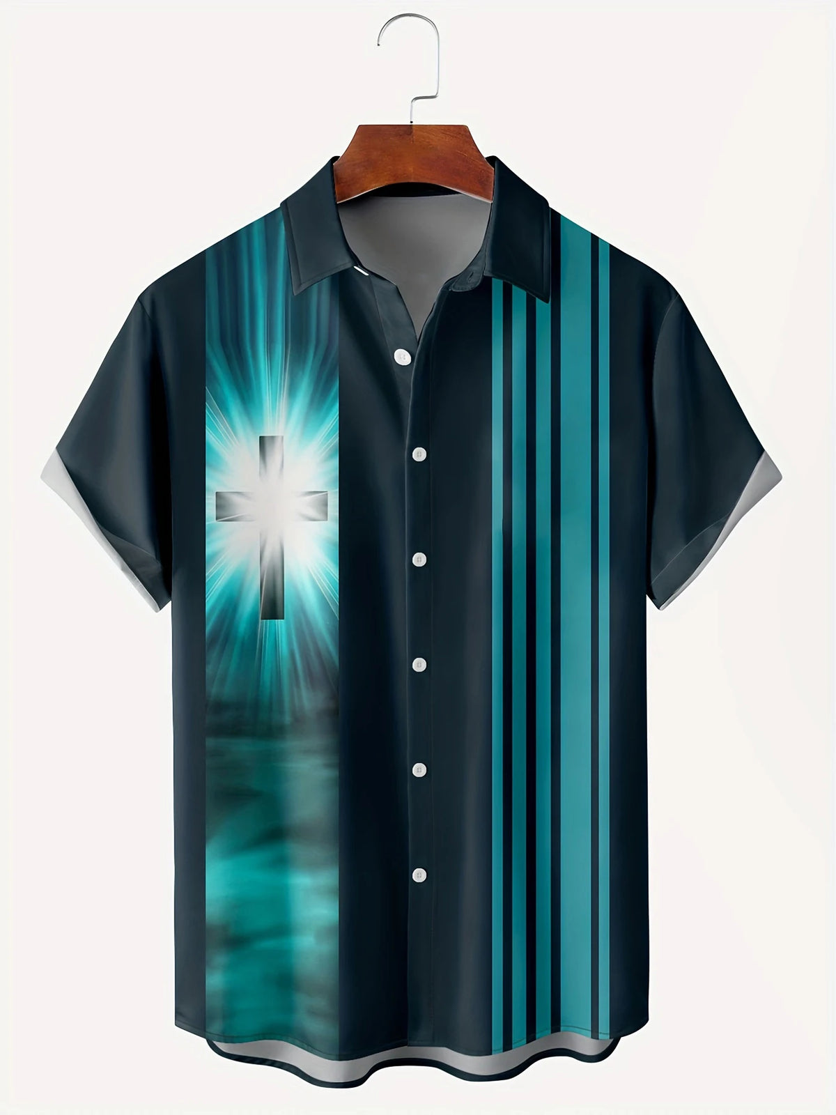 Men's Vintage Hawaii Casual Short Sleeve Shirt - Breathable Print