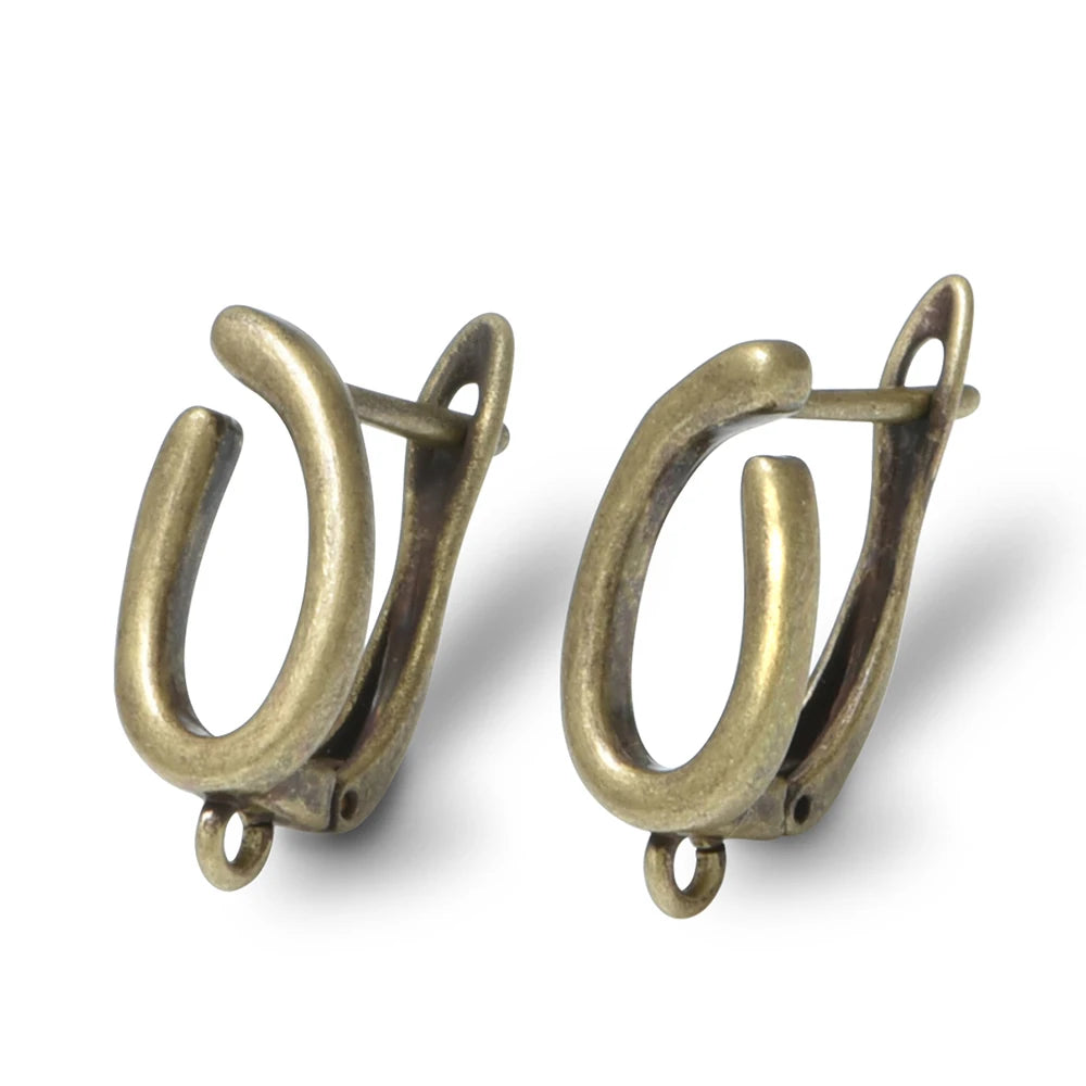 1 Pair New Antique Bronze Earrings Findings For Diy Woman Jewelry Earring Hooks Accessories Handmade Making Supplies