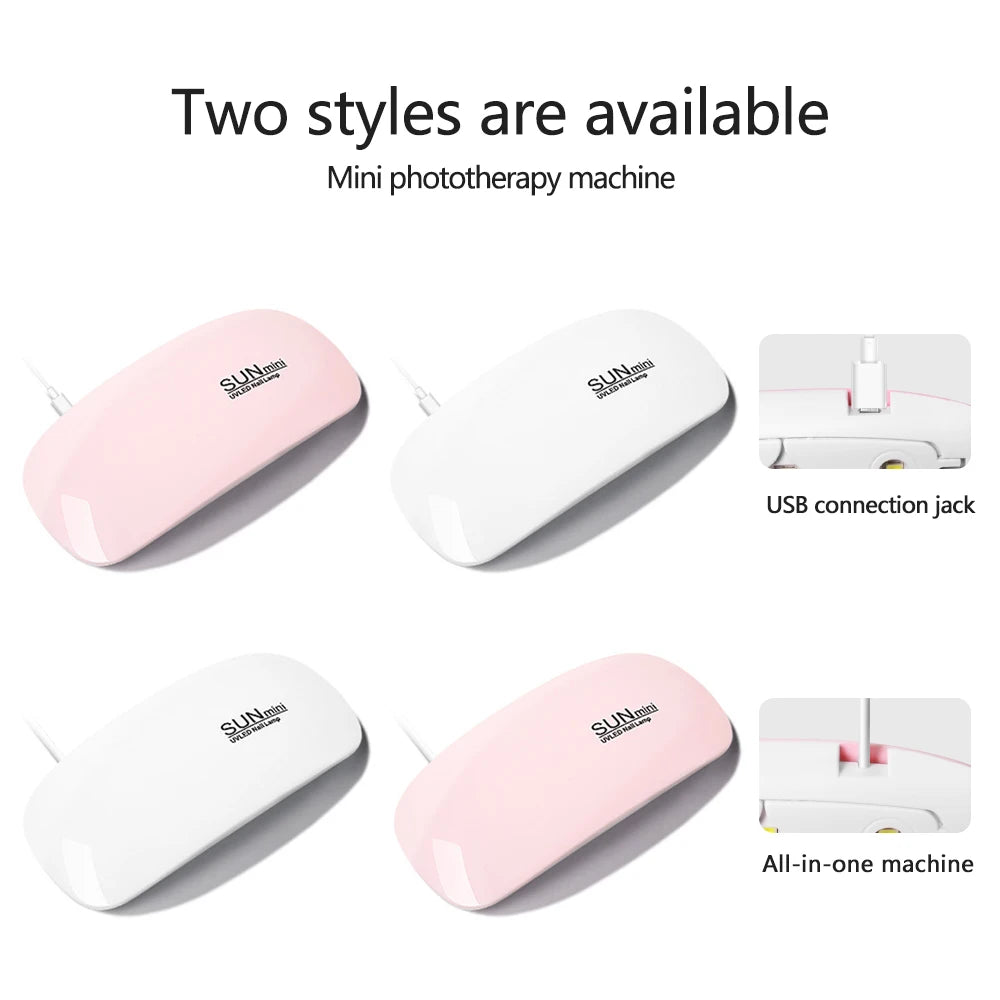 LULAA SUNmini Portable LED UV Nail Dryer - 6W Folding USB Lamp
