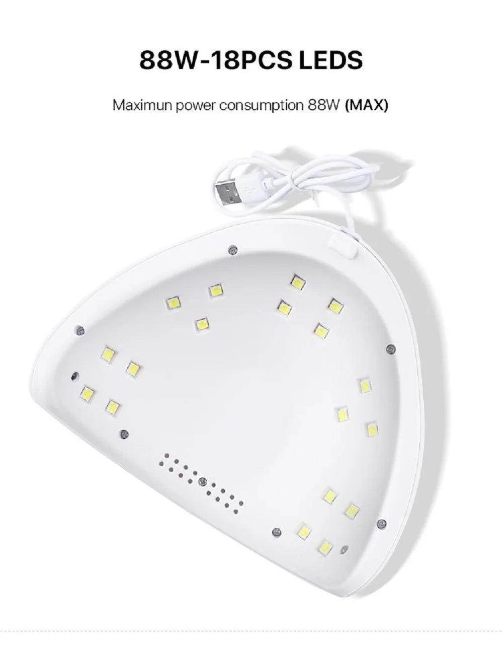 LINMANDA Nail Lamp 88W 18LED Uv Light for Nails Curing Lamp 3 Timer Setting Nail Dryer Gel Polish Light With Automatic Sensor