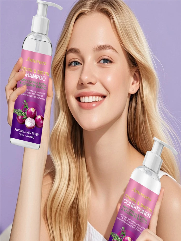 Amococo Shampoo and Conditioner Set - 2 x 200ml Hair Care Duo