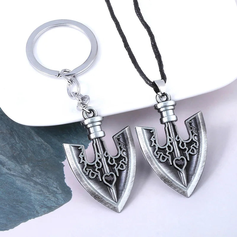 JoJos Bizarre Adventure Keychain Jotaro Kujo Arrow Pendant Metal Charm For Anime Fans Cosplay Gift