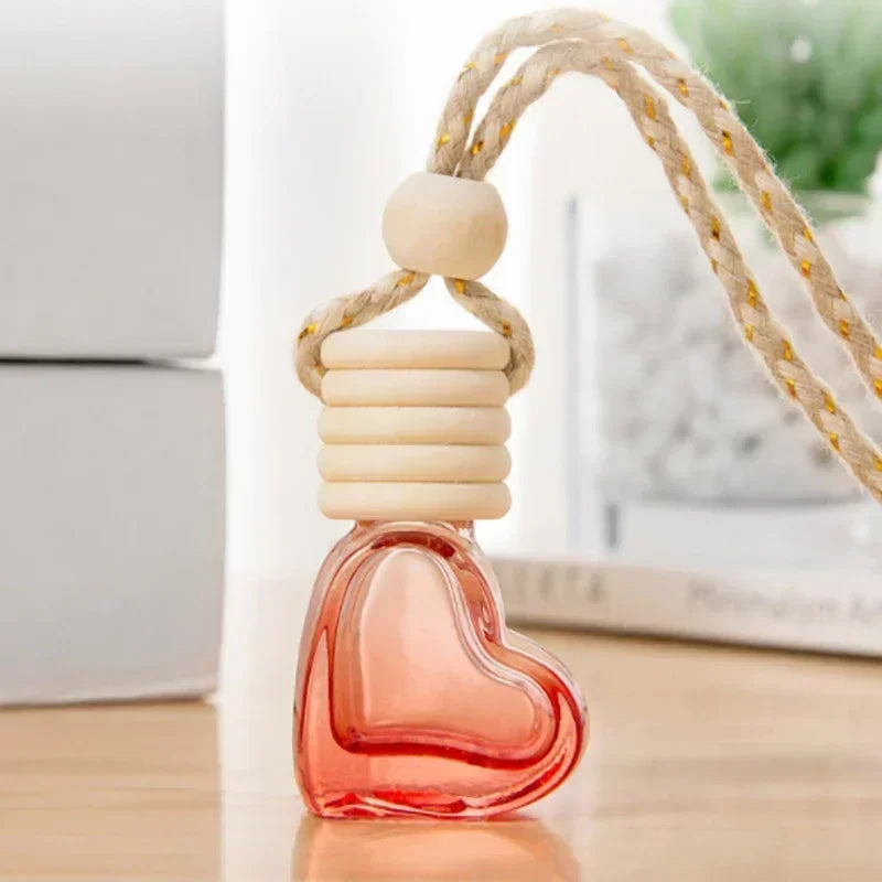 1pcs Perfume Bottle Ornament Hanging Empty Bottle Essential Oil Diffuser Fragrance Air Freshener Scent Car Interior Accessory