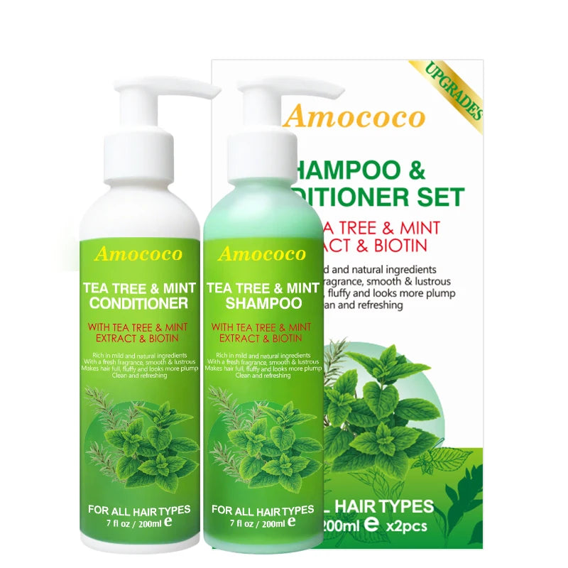 Amococo Tea Tree Shampoo and Conditioner Set - 2 x 200ml