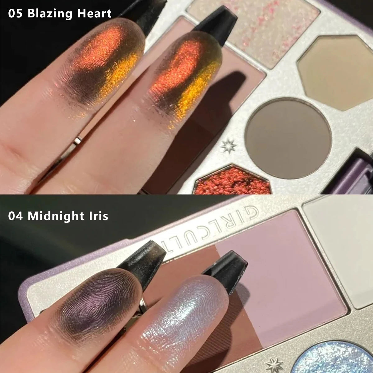 Girlcult Face Palette(04-06),Multi-Purpose,Fine Powder Texture,Smooth & Minimal Fallout,3D Sculpting Effect,Luxury Makeup