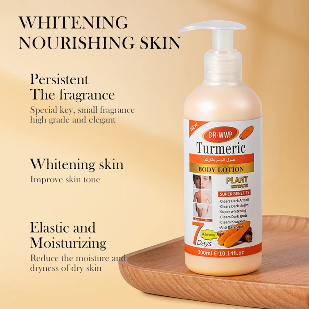 Turmeric Facial Serum Skincare Moisturizing Facial Exfoliating Body Lotion Hydrating Brightening Skin Softening Body Care Scrub