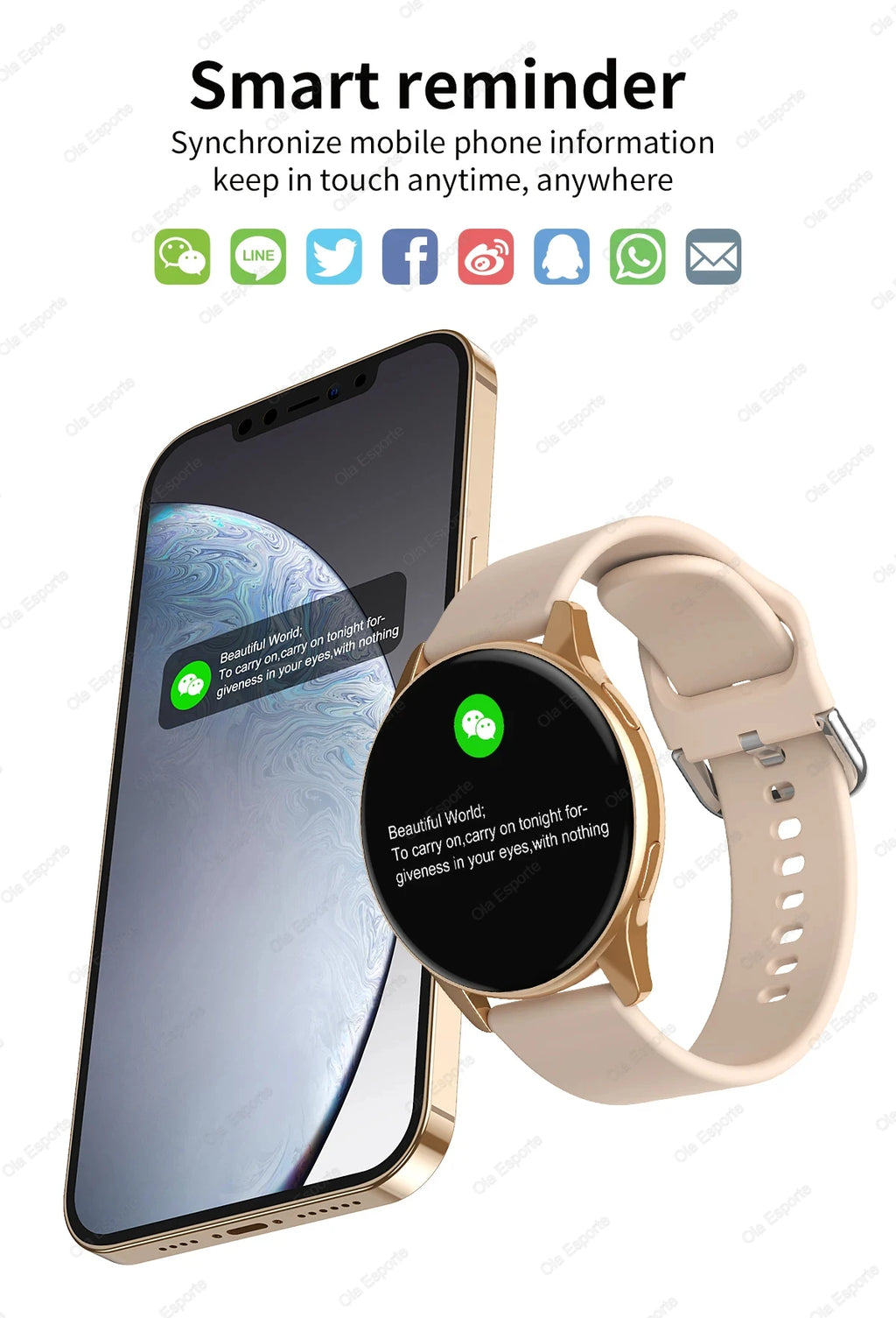 Smartwatch Women Watch 6 Health Monitoring Watch Waterproof Voice Assistant Bluetooth Call Smart Watch 2026 New Sports Watch