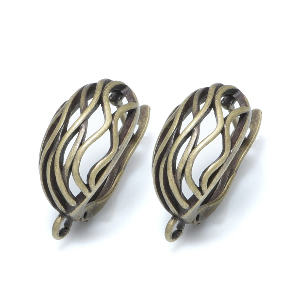 1 Pair New Antique Bronze Earrings Findings For Diy Woman Jewelry Earring Hooks Accessories Handmade Making Supplies