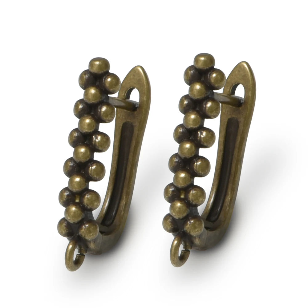 1 Pair New Antique Bronze Earrings Findings For Diy Woman Jewelry Earring Hooks Accessories Handmade Making Supplies