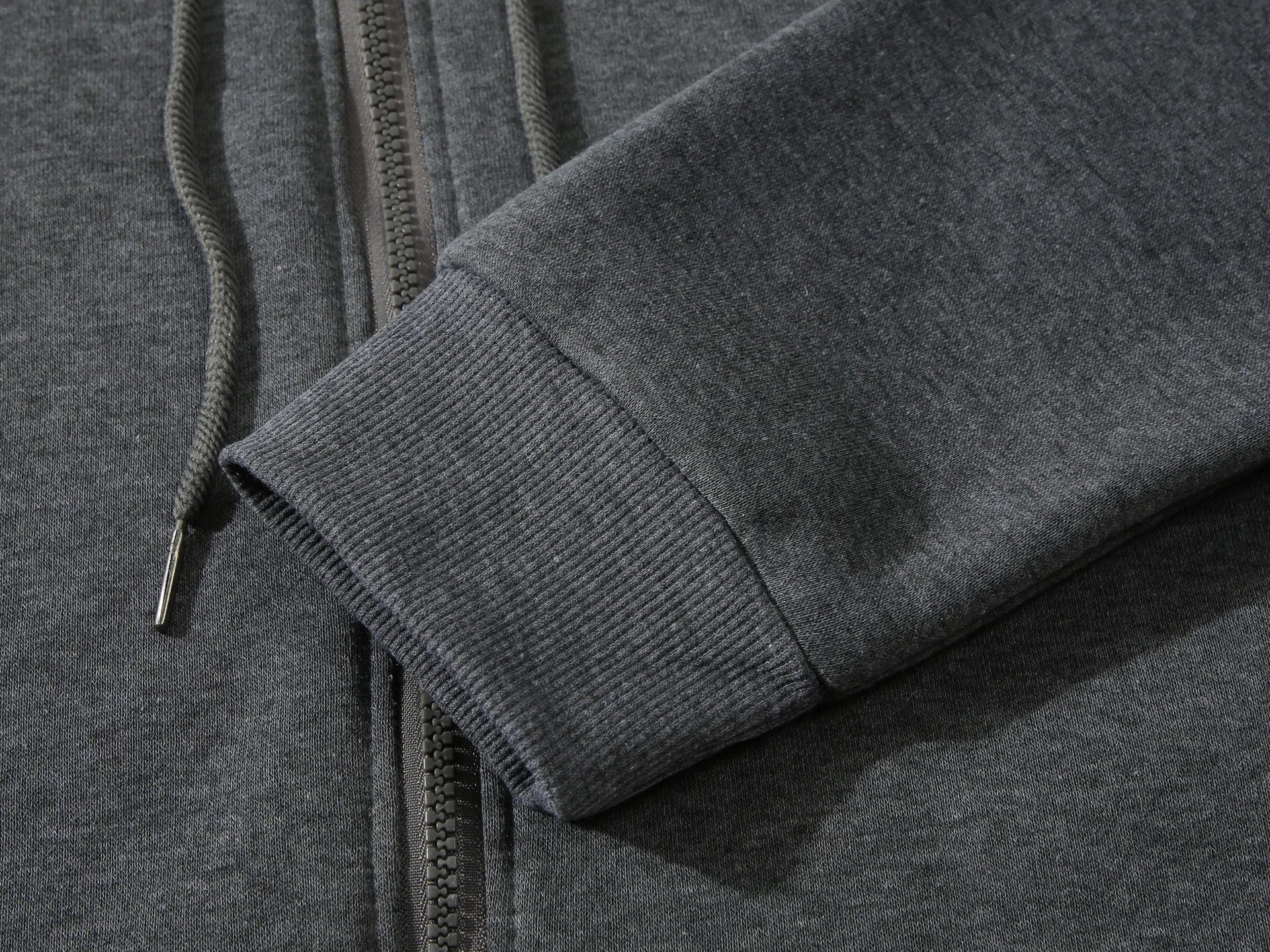 2026 Trendy Fashion Sportswear Coat Front Pocket Warm Zipper Jacket Men's and Women's Autumn/Winter Solid Color Open Hoodie