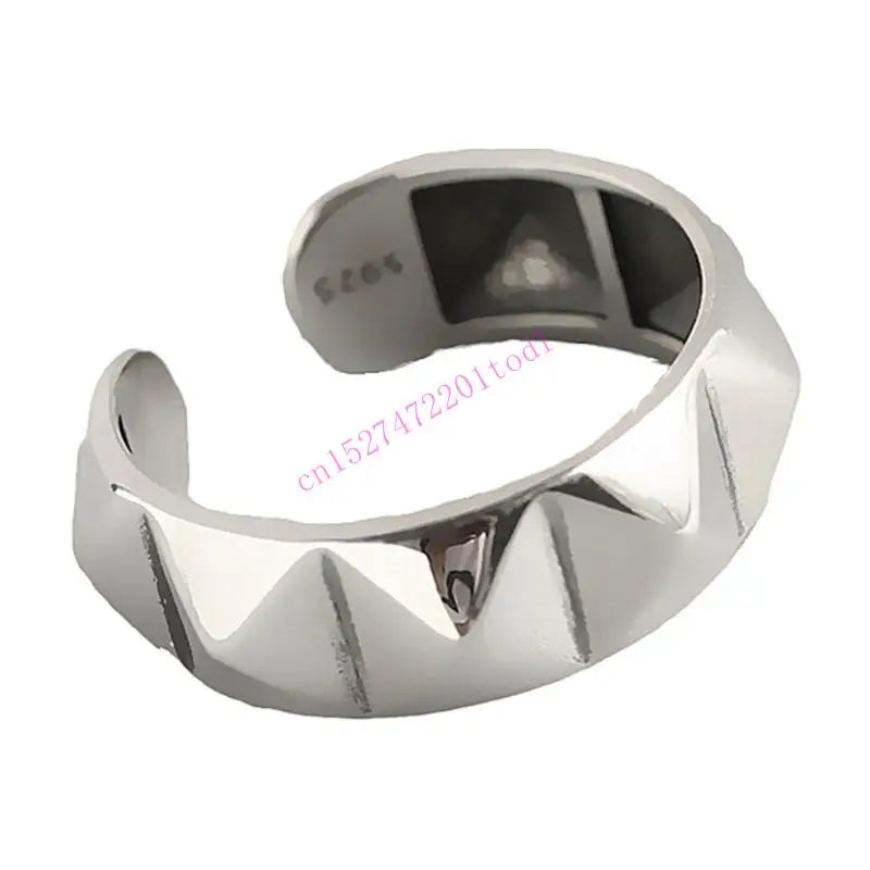 Contemporary Rhombus Zinc Alloy Ring for Women