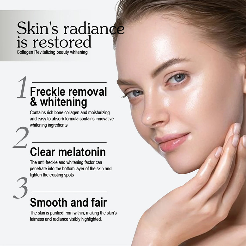 AILKE Whitening Dark Spots Remove Facial Skin Care Cream With Collagen, Reduce Freckles, Wrinkles, Women Premium Face Product