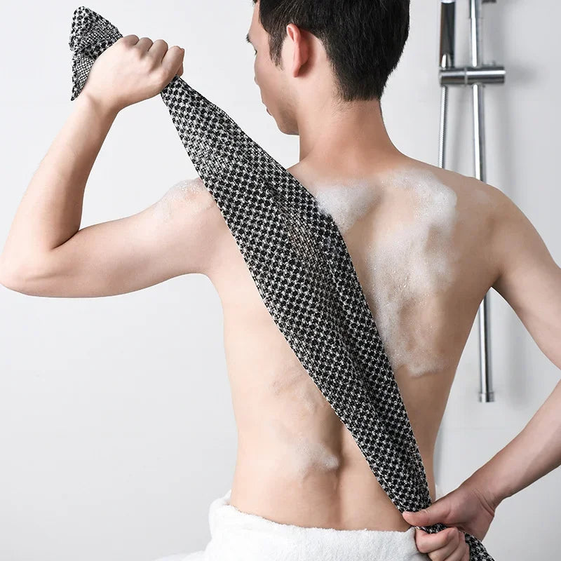 Japanese Rubbing Washcloth Nylon Bath Towel Brush Exfoliating Scrubber Shower Sponge For Back Cleaning Care Bathroom Accessories