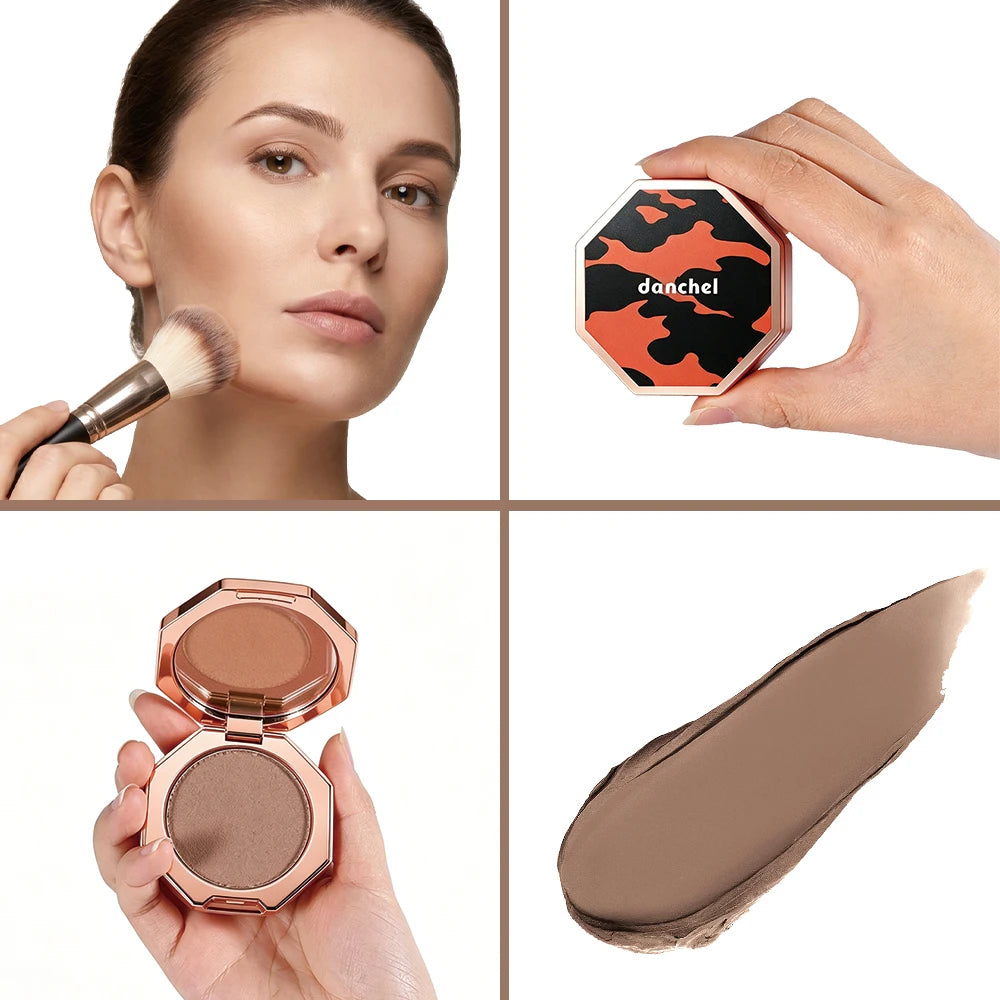 Mousse Cream Bronzer Bouncy & Blurring Airbrushed Blending Long Lasting Contour Makeup Soft-Matte Natural Blurred Finish Makeup