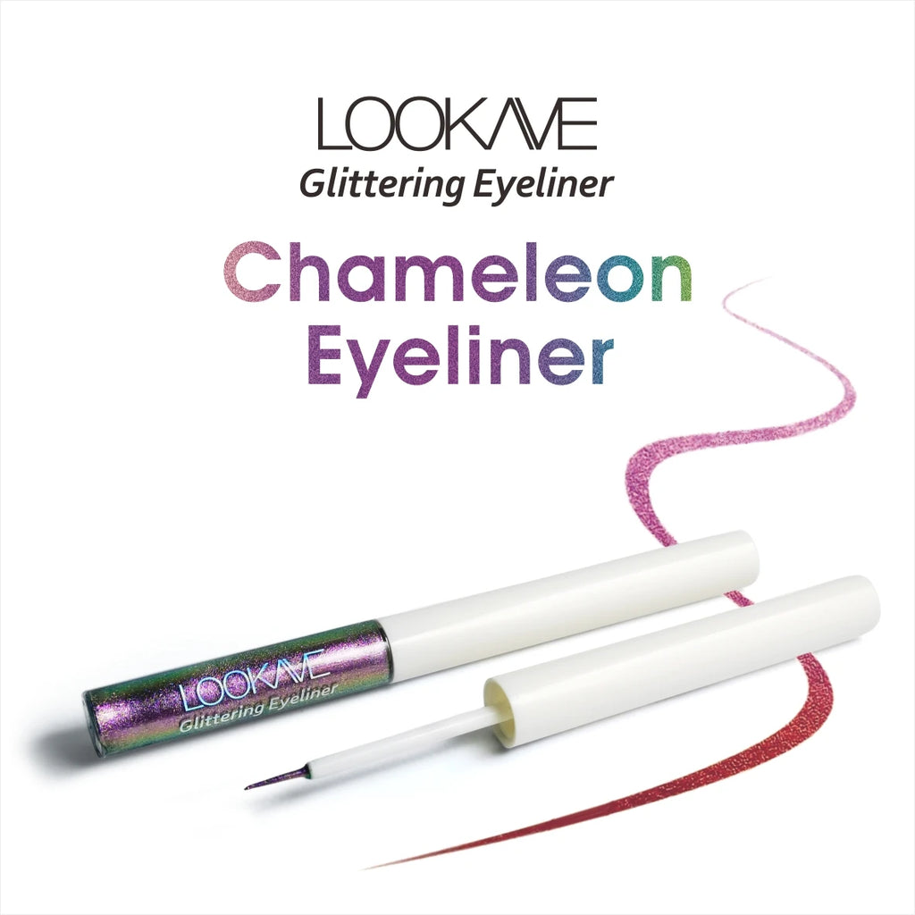 Shiny Chameleon Liquid Eyeliner Waterproof Glitter Long-lasting High Pigment Smudge-proof Pearlescent Eye Liner Makeup Cosmetic