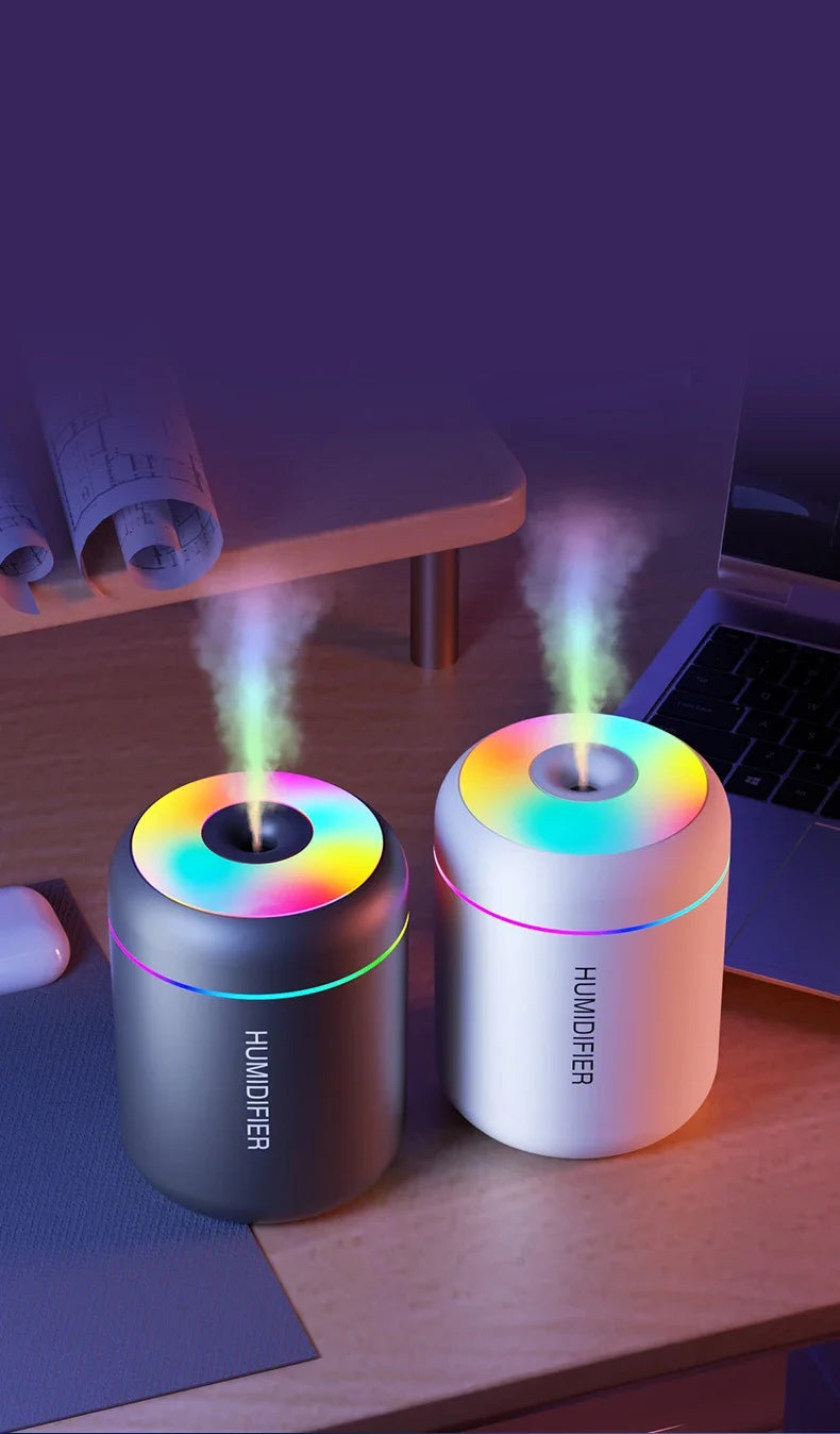 Searide 180ml Mini USB Ultrasonic Humidifier - Aroma Diffuser
