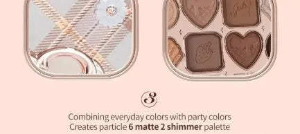 Flower Knows Eyeshadow Palette Cupid Chocolate Shop Swan Balllet Shimmer Matte Velvet Smooth &Highly Pigmented Long Lasting 10g