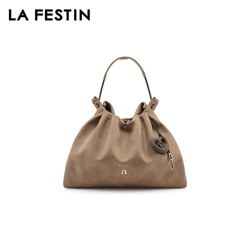 LA FESTIN Original Brand Women's Bag 2025 New Fashion Leather Shoulder Bag Lady Handbag Large Capacity Bag Crossbody Bag