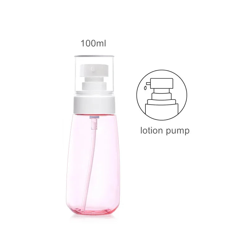 Upg Fine Mist Spray Bottle Set 30ml 60ml 100ml Refillable Travel Bottle With Lotion Pump