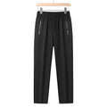 Summer Big Size Men'S Pant Drawstring Stretch Sport Jogger Trouser Male Plus Large Fit Zip Pocket 4Xl 5Xl 6Xl 7Xl 8Xl Grey Black