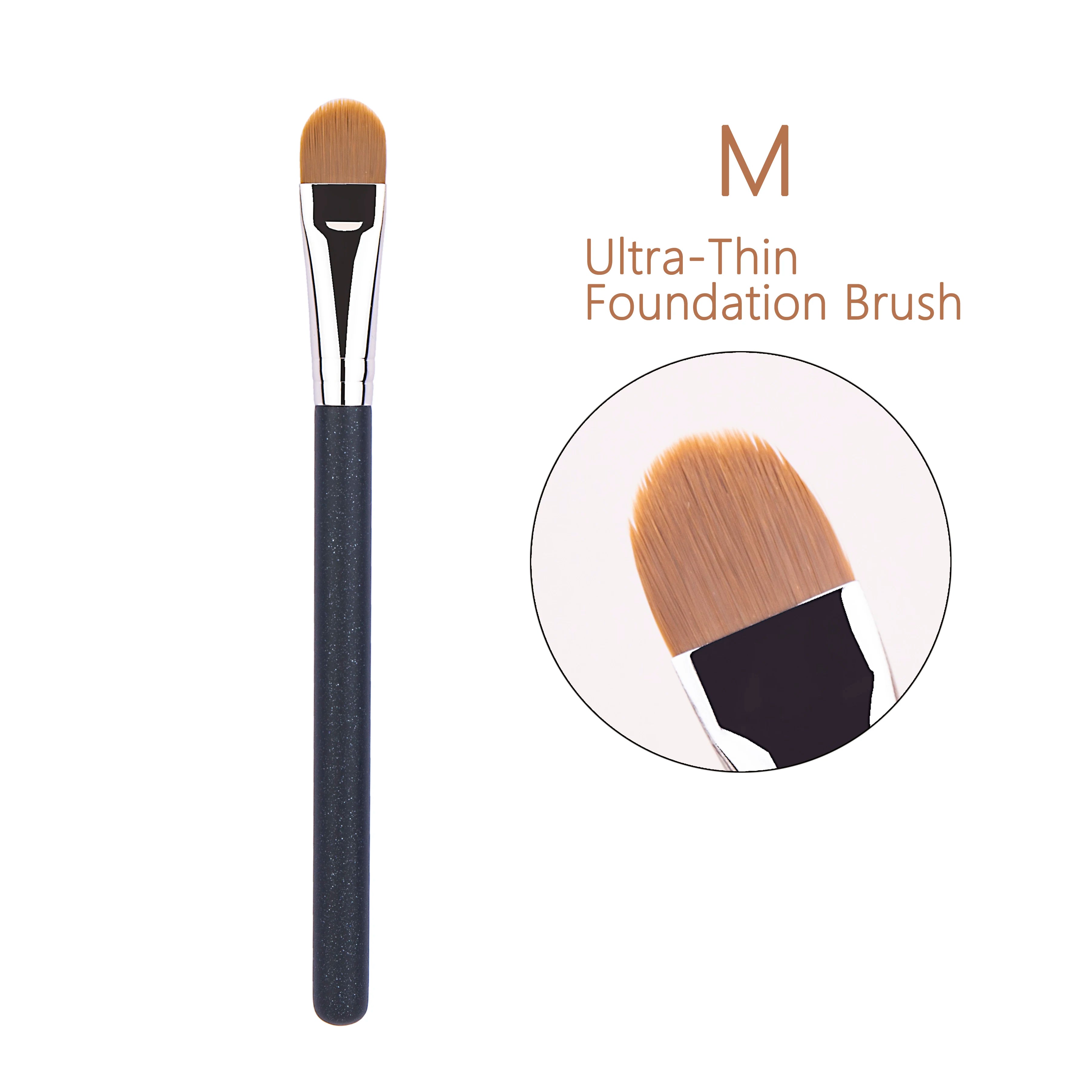 Ultra Thin Foundation Concealer Brush Pro Makeup Tool For Liquid And Cream Bases 4 Size Set