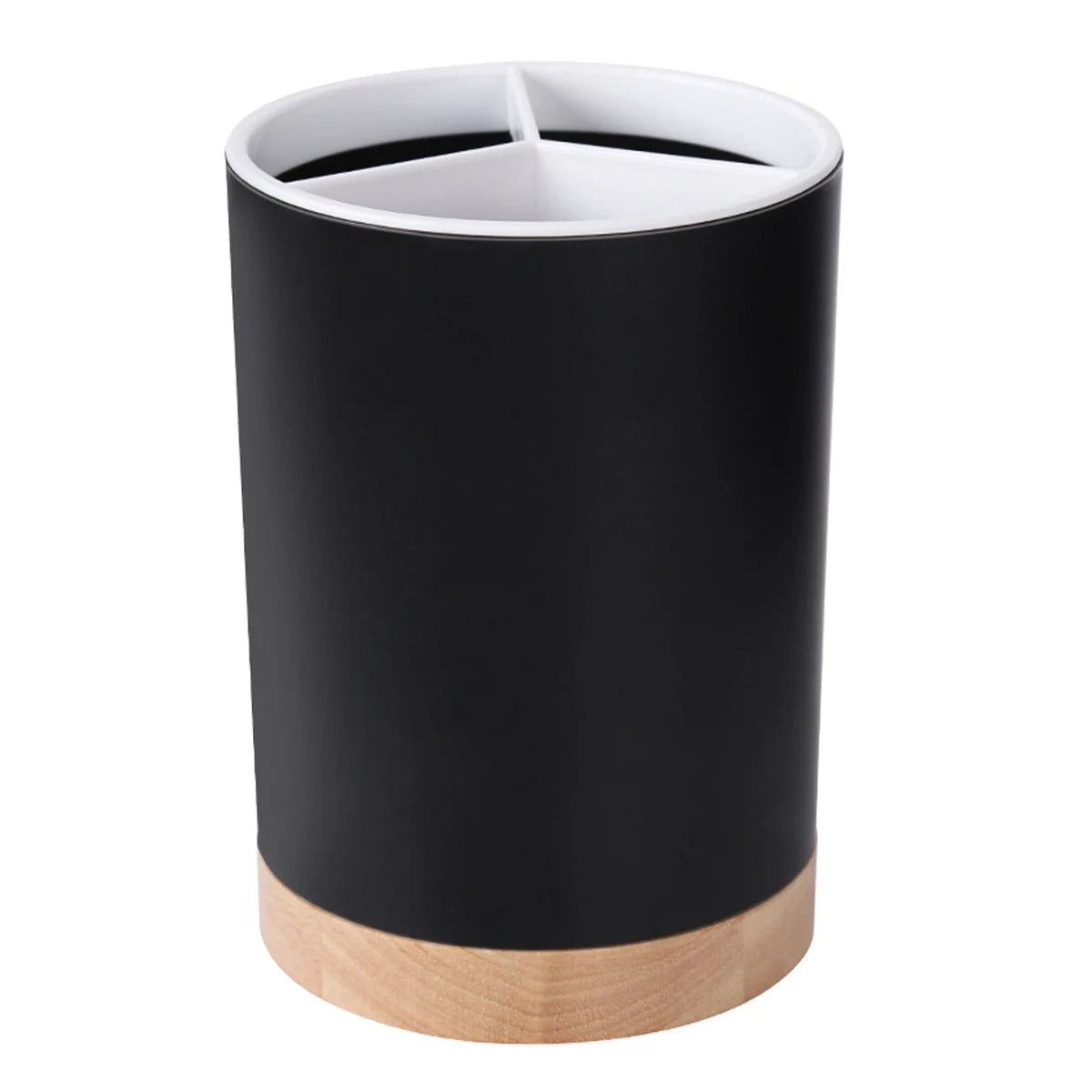 Cubo de almacenamiento de vajilla de cocina, soporte para utensilios, escurridor de cubiertos, estante de almacenamiento de palillos y cucharas de plástico, desmontable con 3 divisiones