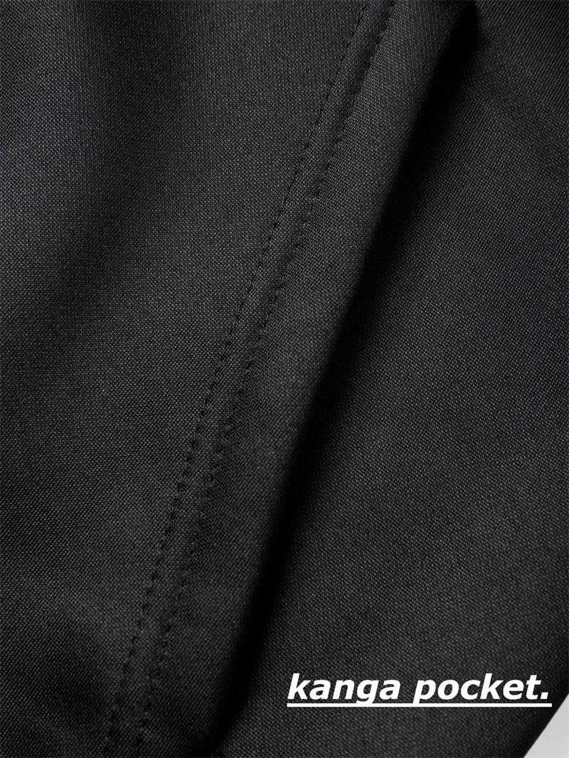 Men's Colorblock Patchwork Sporty Jacket with Kanga Pocket Fall Winter Fleece Lined Warm Long Sleeve Zip Up Coat Outwear Tops