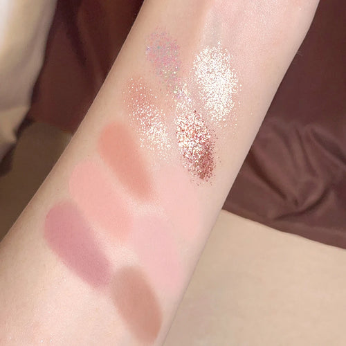 10-Color Eyeshadow Palette - Matte and Shimmer Milk Tea Tones