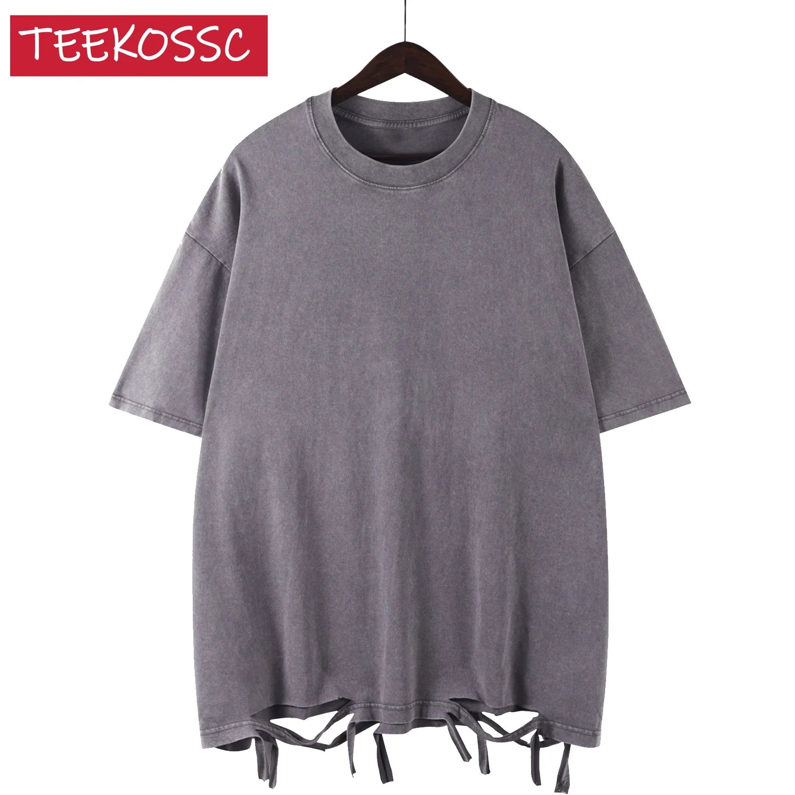 Unisex American Style Retro Heavyweight T Shirt, Oversized Washed Streetwear For Men And Women