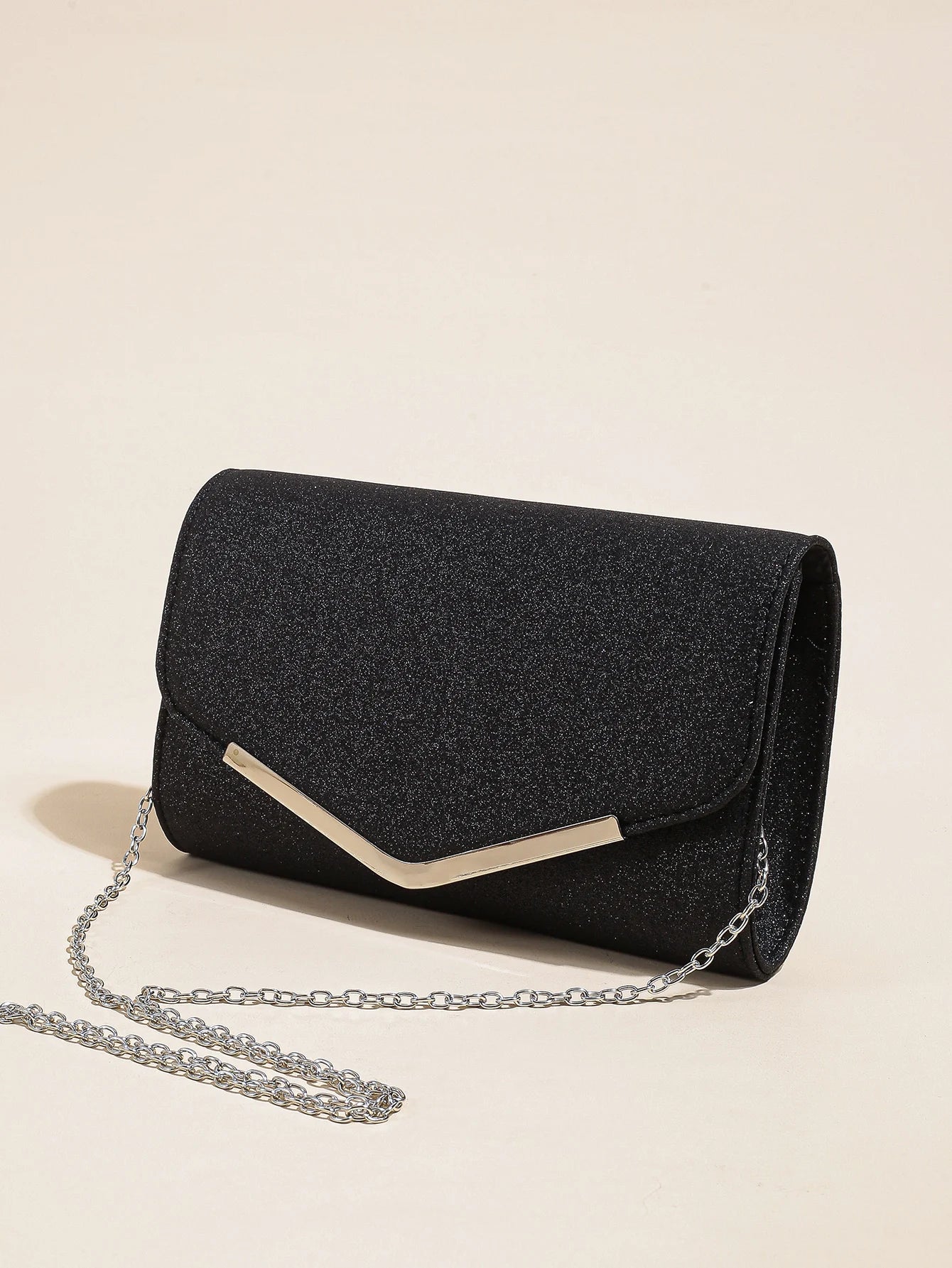 Clutch Purse Evening Bag for Women, Glitter Evening Envelope Handbag With Detachable Chain for Wedding and Party