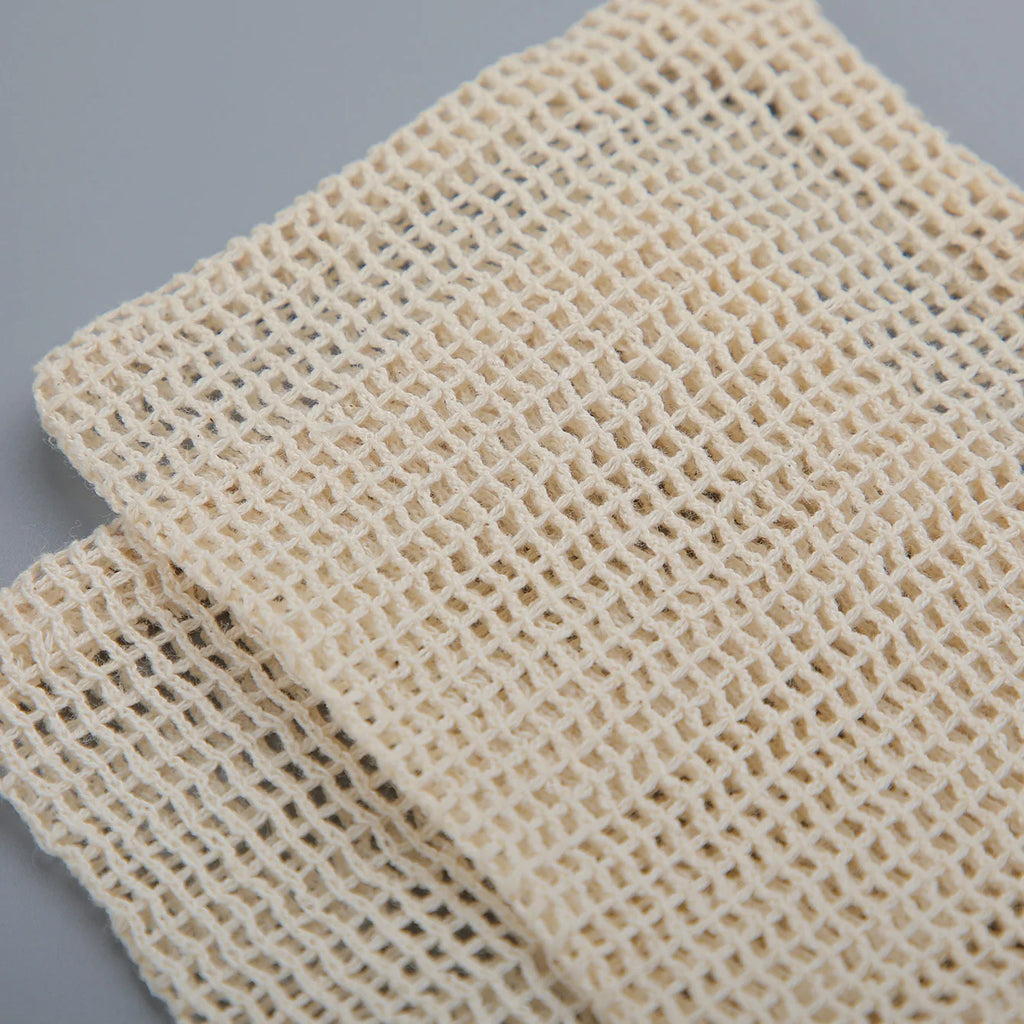 Natural Cotton Soap Saver Bag – 3-Pack Eco-Friendly Mesh Pouch for Lathering & Body Cleansing