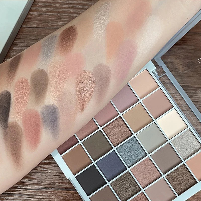 25Color Professional Eyeshadow Palette Eye Glitter Long Lasting Eye Shadow Pallet  Korean Makeup Palette Eye Shadow for Beginner