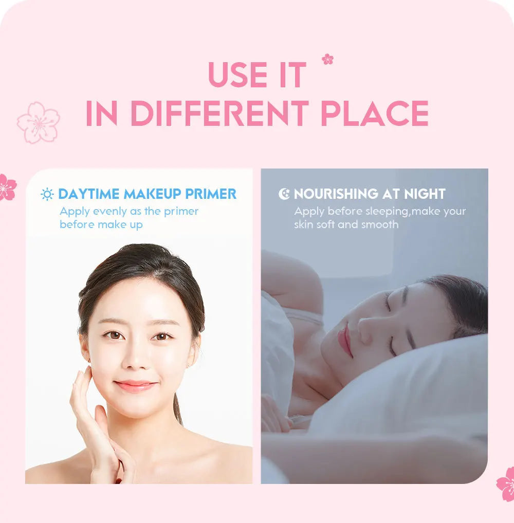 2pcs LAIKOU Japan Sakura Essence Face Cream Cherry Blossom Smoothing Facial Cream Moisturizing Hydration Korean Skin Care
