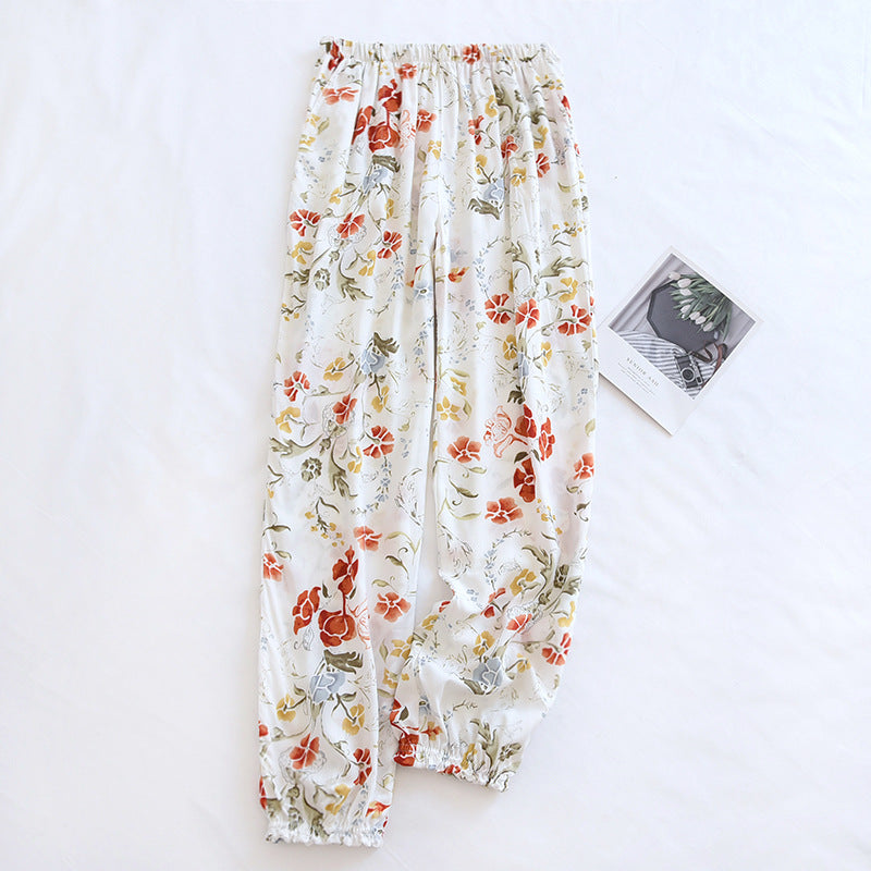 Cloud Cotton Story Women's Floral Pajama Pants - 100% Viscose Loose