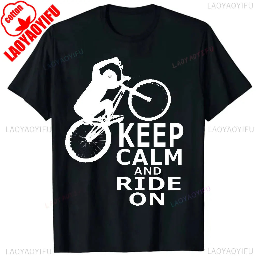 Men Clothing Mountain Bike Cycle Male Tshirts Vintage Downhill Mount Mtb Hombre Tops For Men Fashion Print Tee Roupas Masculinas