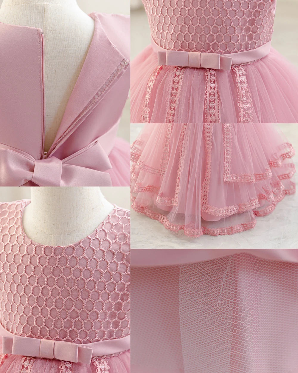 HETISO Toddler Girls Dress Princess Ball Gown for 1st Birthday Party Christmas Holiday Fashion Baby Girl Dress