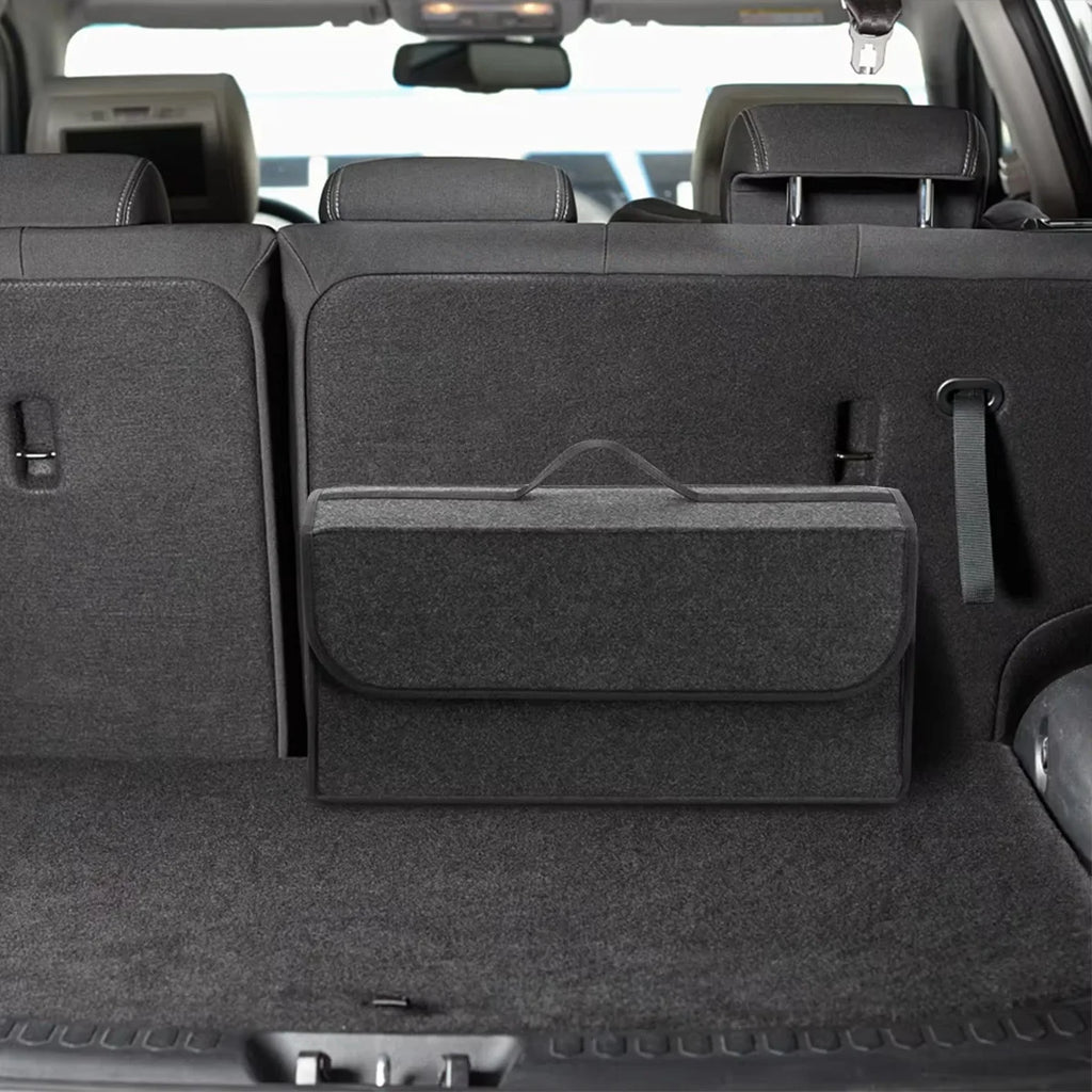 Soft Felt Car Trunk Storage Box – Large Capacity Organizer Bag