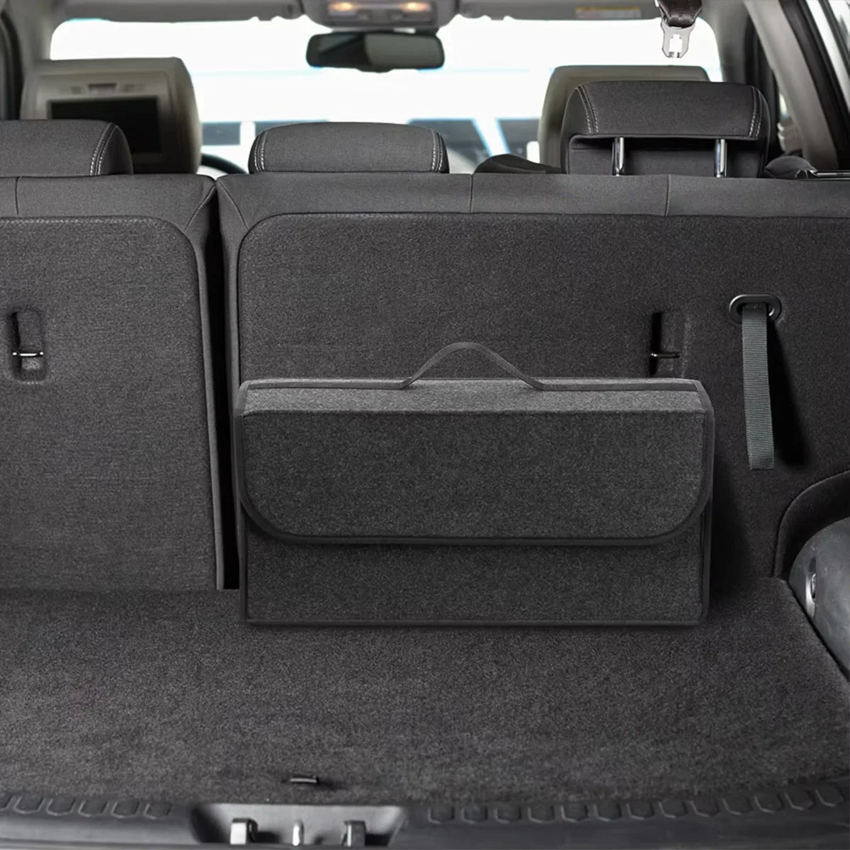 Soft Felt Car Trunk Storage Box – Large Capacity Organizer Bag