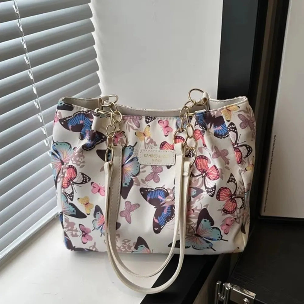 Trendy Large Capacity Women Shoulder Bag PU Leather Animal Printing Crossbody Bags Casual Style School Bag Tote Bag Girls