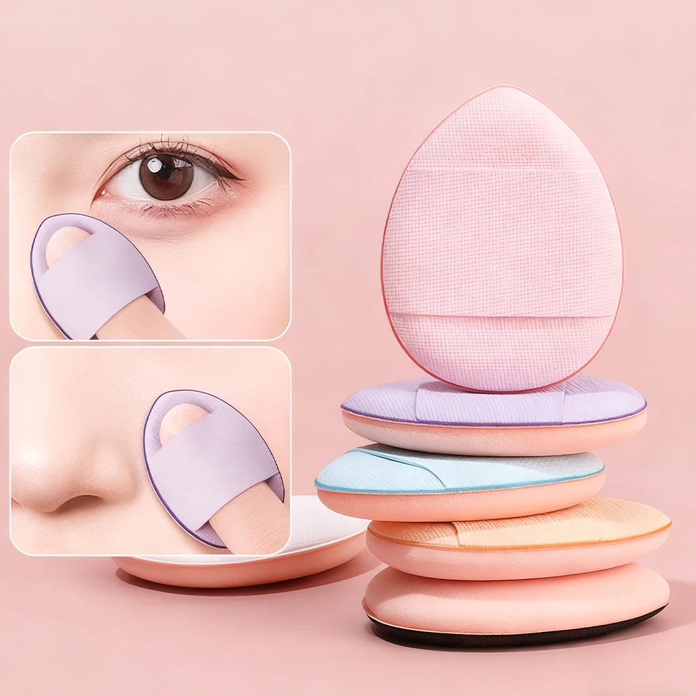 1/6/10Pcs Mini Finger Puff Foundation Small Air Cushion Powder Sponge Face Concealer BB Cream Cosmetic Applicator Makeup Tools