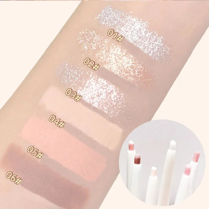 Liquid Eyeliner Lying Silkworm Pen Matte Shadow Crease Brightening Quick-dry Tea Brown Pen Glitter Cute Eye Bags Aegyo-sal