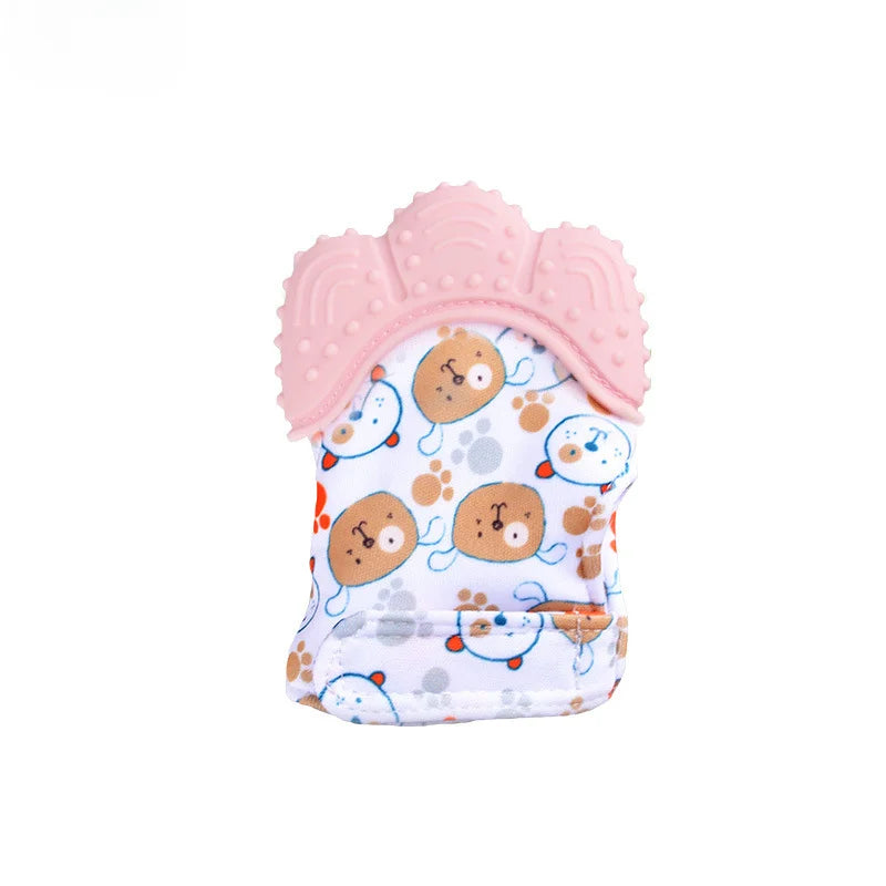 Premium Baby Teether Mittens Soft Chewing Gloves Prevent Hand Sucking For Newborns