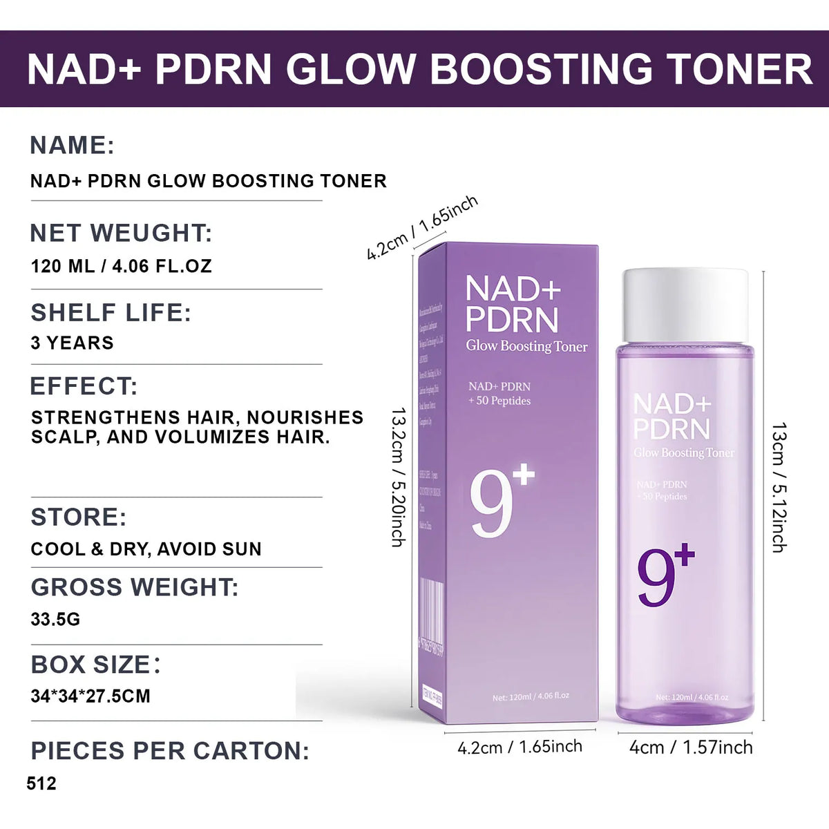 Sauvasine NAD+ PDRN Glow Boosting Toner - Firming & Hydrating 120ml
