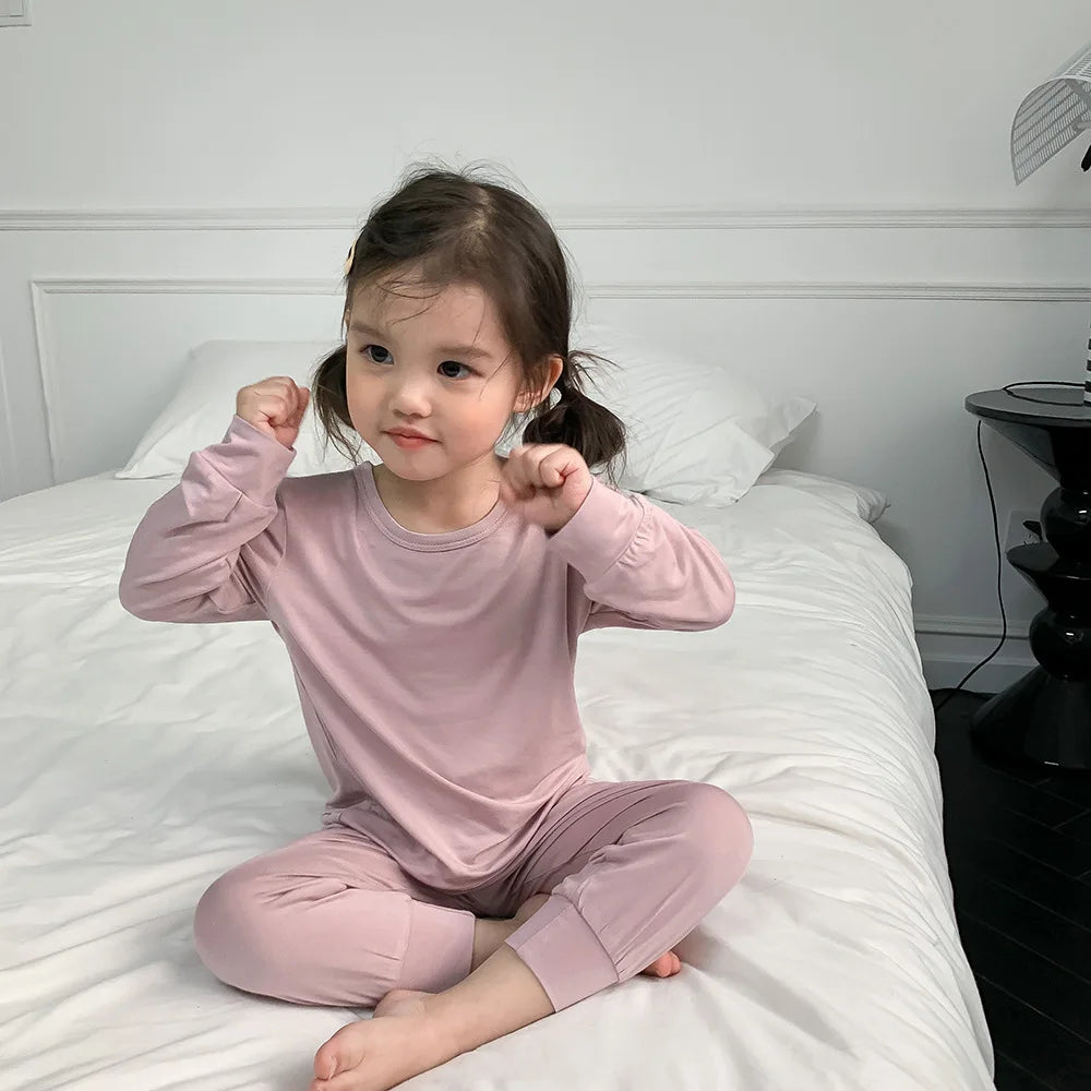 Kids Unisex Cotton Pajama Set - 2-Piece Sleepwear for Ages 1-8 Years