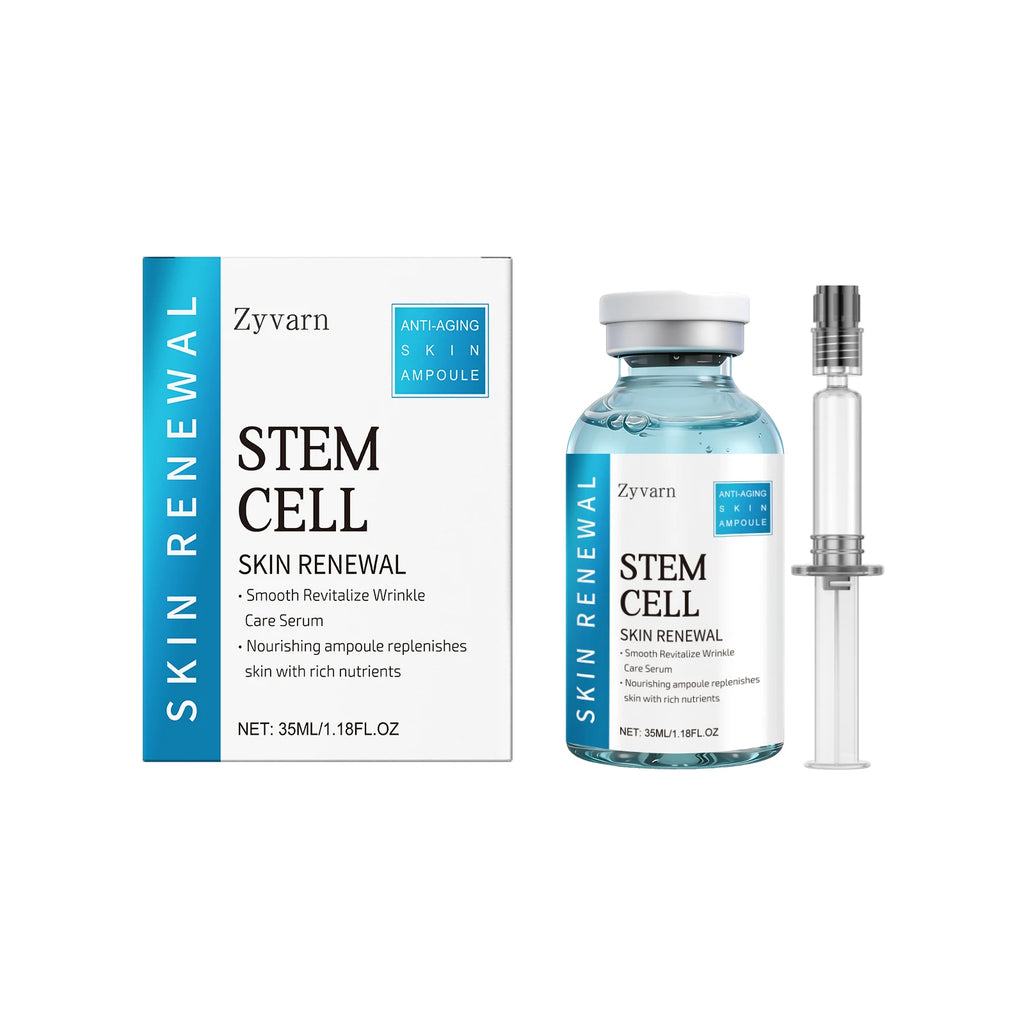 Ampoule Serum Set – Stem Cell Anti-Aging & Salmon DNA Hydrating & Brightening Facial Essence Smooth Wrinkles & Enhance Firmness