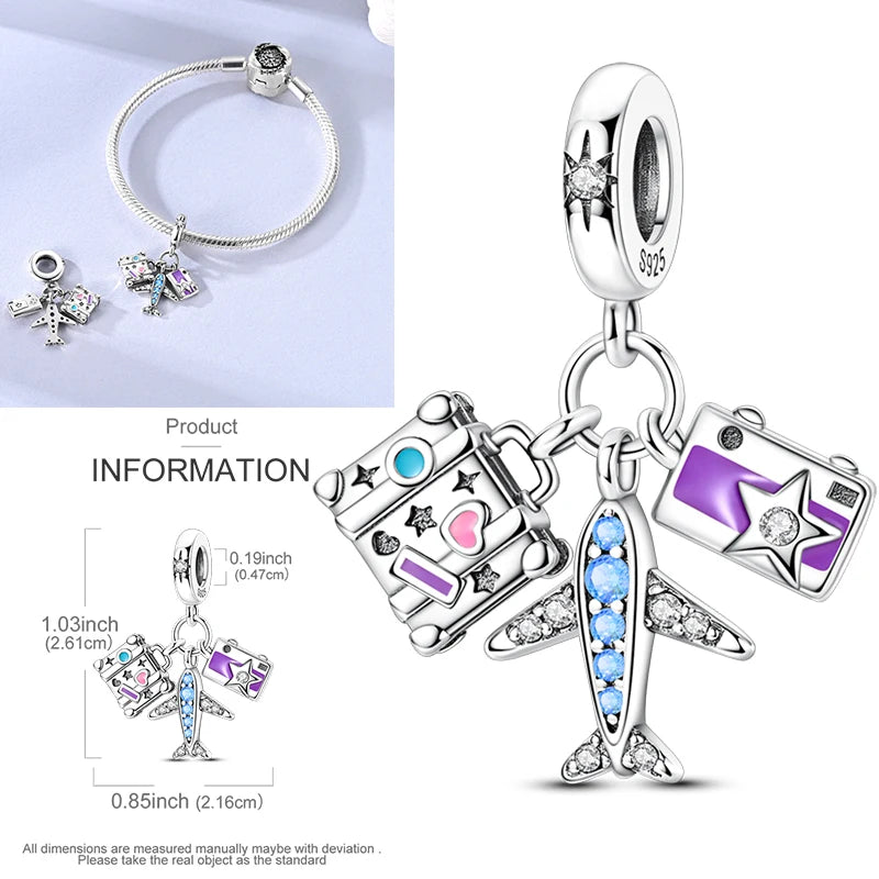 925 Sterling Silver Heart Infinity Charm Bead For Pandora Style Bracelets Gift For Her