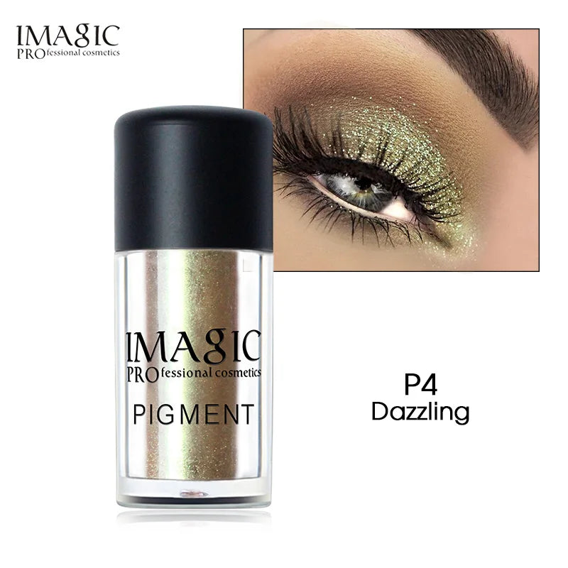 Imagic New Arrival Glitter Eyeshadow Metallic Loose Powder Waterproof Shimmer Pigments Colors Eye Shadow Makeup Cosmetics