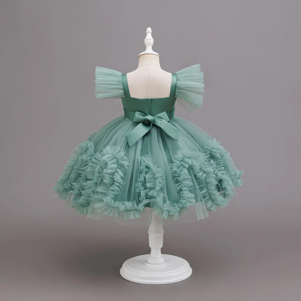 HETISO Girls Sequined Tutu Mesh Dress Summer Kids Birthday Party Christmas Ball Gown Child Wear For 3-10 Years